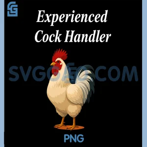 Experienced Cock Handler PNG, Funny Chicken Rooster Farmer PNG