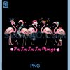 Fa La La Mingo Flamingo Christmas PNG, Tree Lights Tropical Xmas PNG
