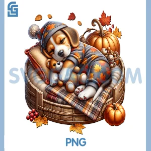 Fall Beagle Decor for Autumn PNG, Season Cozy Season Beagle Mom PNG