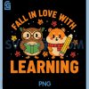 Fall in Love with Learning PNG, Vintage Owl and Hamster Teacher PNG 1 Fall in Love with Learning PNG, Vintage Owl and Hamster Teacher PNG