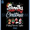 Family Christmas 2025 Matching PNG, Xmas Squad Santa PNG