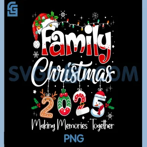 Family Christmas 2025 Matching PNG, Xmas Squad Santa PNG