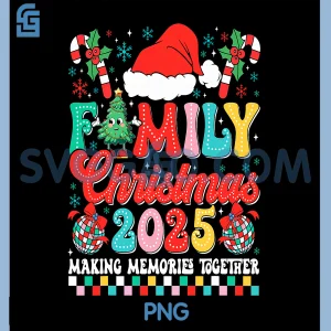 Family Christmas 2025 PNG, Matching Xmas PNG
