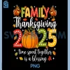 Family Thanksgiving 2025 PNG, Thanksgiving Crew Turkey Matching PNG