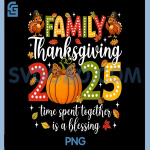 Family Thanksgiving 2025 PNG, Thanksgiving Crew Turkey Matching PNG