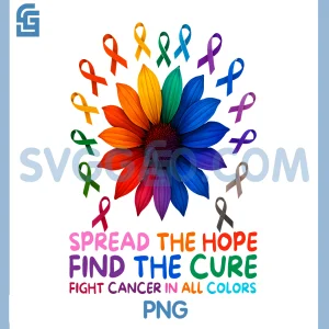Fight Cancer PNG, In All and Every Color Ribbons Flower PNG