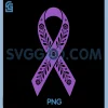 Floral Domestic Violence Purple PNG, Ribbon DV Awareness Support PNG 1 Floral Domestic Violence Purple PNG, Ribbon DV Awareness Support PNG