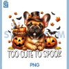 French Bulldog Halloween PNG, Dog Puppy is Too Cute to Spook PNG