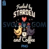 Fueled by Stardew Coffee PNG, Gamer Girl Game Pixel Coffee PNG