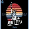 Funny Aunt Tifa PNG, Meme Retro Vintage PNG