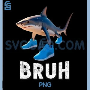 Funny Bruh Sneaker Shark PNG, Meme Tralalero Tralala PNG