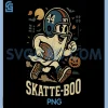 Funny Cam Skattebo Skatte-Boo PNG, Cute Ghost for Football Lover PNG