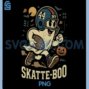 Funny Cam Skattebo Skatte-Boo PNG, Cute Ghost for Football Lover PNG