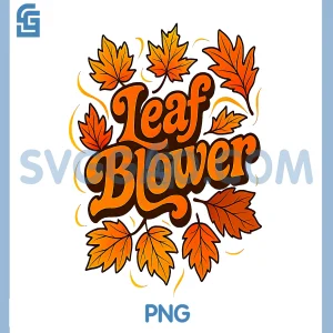 Funny Leaf Blower Fall PNG, Couple Halloween Matching PNG