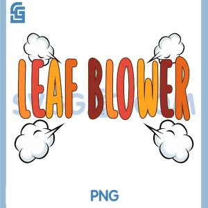 Funny Leaf Blower Fall PNG, Halloween Couple Matching PNG