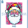 Funny Santa Claus Brushstroke PNG, Watercolor Holiday Christmas PNG