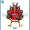 Funny Thanksgiving Football Game PNG, Turkey Player Sporty Gobble PNG 2 Funny Thanksgiving Football Game PNG, Turkey Player Sporty Gobble PNG