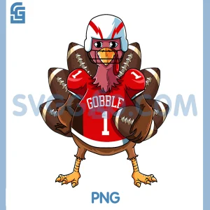 Funny Thanksgiving Football Game PNG, Turkey Player Sporty Gobble PNG