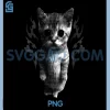 Funny Y2k Retro Cat Silly PNG, Vintage Kitten Meme PNG, Cat Lover PNG