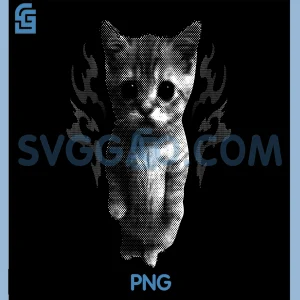 Funny Y2k Retro Cat Silly PNG, Vintage Kitten Meme PNG, Cat Lover PNG