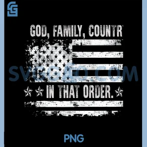 God Family Country Patriotic PNG, Faith Pride USA for Supporters PNG