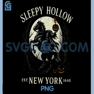 Gothic Sleepy Hollow Spooky PNG, Pumpkin Bookish Halloween PNG
