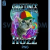 Greetings Huzz Funny Cat PNG, Meme Lovers Silly Cats Brainrot PNG