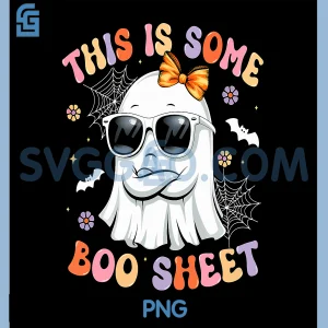 Groovy Retro PNG, This is Some Boo Sheet PNG, Ghost Halloween PNG
