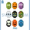 Halloween Building PNG, Brick Heads PNG, Pumpkin Zombie PNG, Ghost Skeleton PNG 1 Halloween Building PNG, Brick Heads PNG, Pumpkin Zombie PNG, Ghost Skeleton PNG