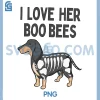 I Love Her Boo Bees PNG, Funny Halloween Dachshund PNG, Weenie Dog PNG 1 I Love Her Boo Bees PNG, Funny Halloween Dachshund PNG, Weenie Dog PNG