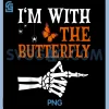 Im with Butterfly PNG, Halloween Couples Matching PNG