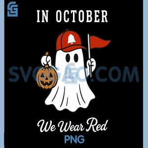 In October We Wear Red PNG, Breast Cancer PNG