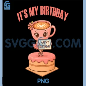 Its My Birthday PNG, Italian Brainrot Meme PNG, Ballerina Cappuccino PNG