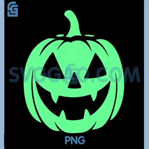 Jack O Lantern PNG, Glow in Halloween Night Pumpkin PNG