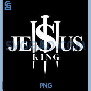 Jesus King Retro PNG, Jesus Is King Christian PNG