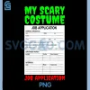 Job Application Funny Scary PNG, Halloween Trick Or Treat PNG