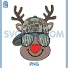 Christmas Camo PNG, Reindeer Camo Merry Xmas PNG