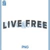 Live Free Retro PNG, Bold Minimalist Motivational PNG 2 Live Free Retro PNG, Bold Minimalist Motivational PNG