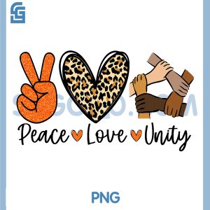 Peace Love Unity Day PNG, Orange Anti Bullying Be Kind Kindness PNG