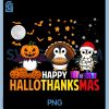 Penguin Christmas Halloween PNG, Happy Hallothanksmas PNG