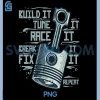 Piston Build Tune PNG, Race Car Auto Mechanic PNG