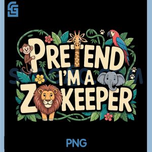 Pretend I'm A Zookeeper PNG, Halloween PNG