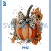 Pumpkin Floral Autumn Fall PNG, Season Wildflower Thanksgiving PNG