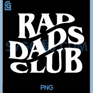 Rad Dads Club Retro PNG, Cool Funny Father's Day PNG