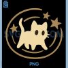 Retro 90s Y2K Scared PNG, Cat Cosmic Stars PNG 1 Retro 90s Y2K Scared PNG, Cat Cosmic Stars PNG
