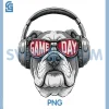 Retro Cool Bulldog PNG, Name Game Day PNG