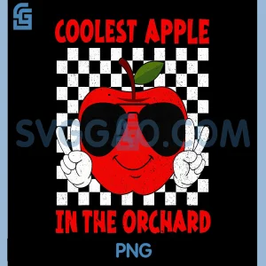 Retro Coolest Apple PNG, in The Orchard Apple Picking Season PNG