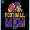 Retro Football Mom PNG, Purple Yellow Game Day PNG, Family Team Sports PNG