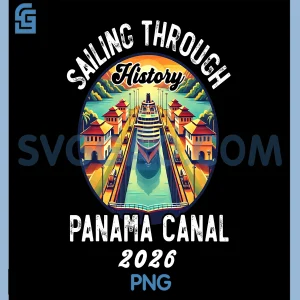 Retro Panama Canal PNG, Panama Waterway Sailing Cruising 2026 PNG