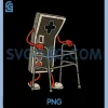 Retro Video Game PNG, Controller with Walker PNG, Funny Gamer Gaming PNG